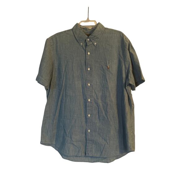 GUC Polo Ralph Lauren Men's Chambray Summer Shirt Button Down Size XL - Picture 1 of 6